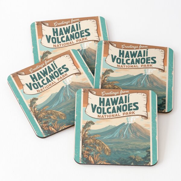 Artikelvorschau, Hawaii Volcanoes Nationalpark Postkarte Vintage Retro Reise Vintage entworfen und verkauft von TravelPostcardGems.