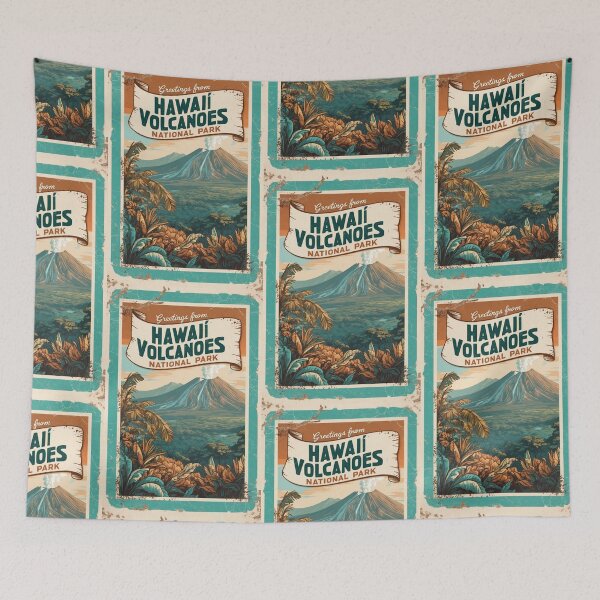 Item preview, Hawaii Volcanoes National Park Postcard Vintage Retro Travel Vintage designed and sold by TravelPostcardGems.