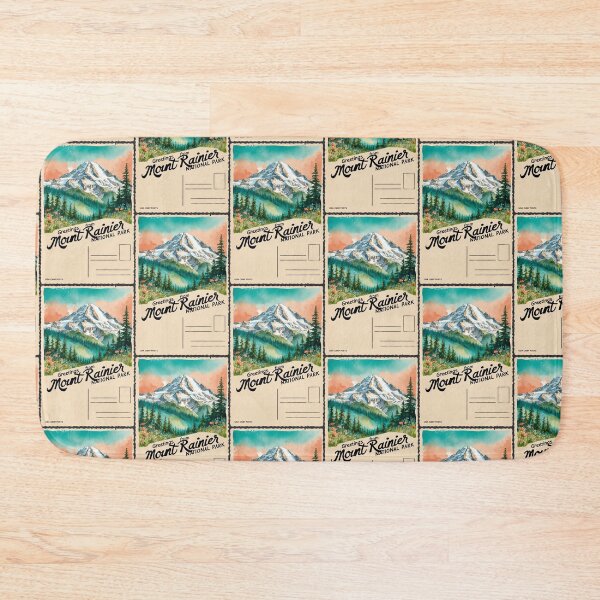 Item preview, Mount Rainier National Park Postcard Vintage Retro Travel Vintage designed and sold by TravelPostcardGems.
