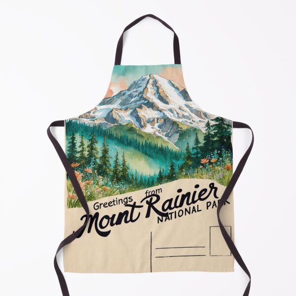 Item preview, Mount Rainier National Park Postcard Vintage Retro Travel Vintage designed and sold by TravelPostcardGems.