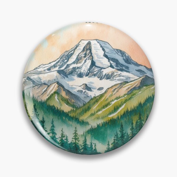 Item preview, Mount Rainier National Park Postcard Vintage Retro Travel Vintage designed and sold by TravelPostcardGems.