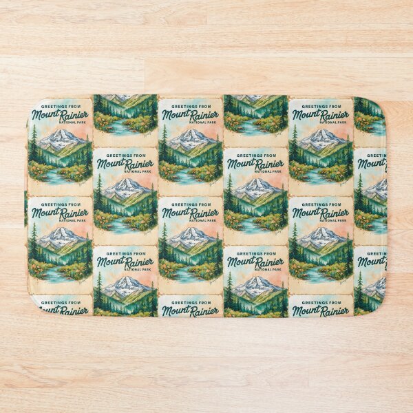 Item preview, Mount Rainier National Park Postcard Vintage Retro Travel Vintage designed and sold by TravelPostcardGems.