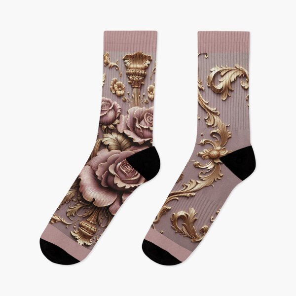 Item preview, Matte Mauve Rococo With Roses designed and sold by DesignsByPrnces.