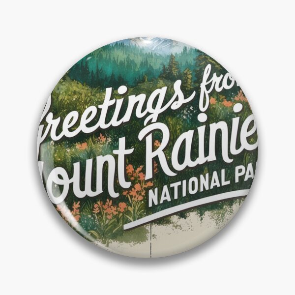 Item preview, Mount Rainier National Park Postcard Vintage Retro Travel Vintage designed and sold by TravelPostcardGems.