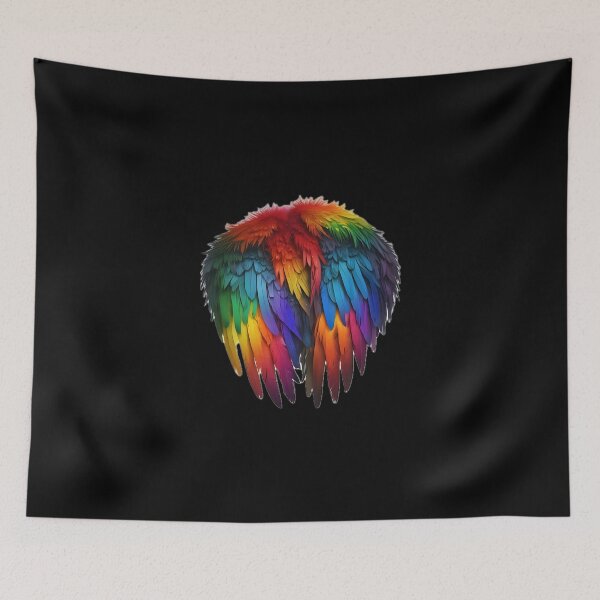Item preview, Feathered Rainbow Wings designed and sold by Zenvo.