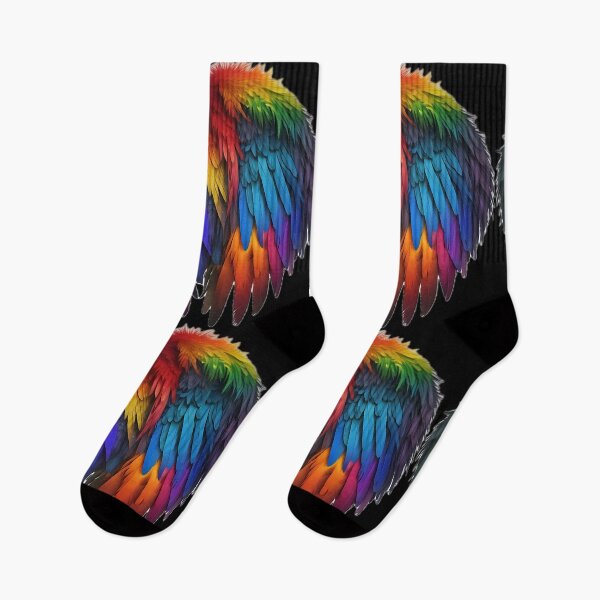 Item preview, Feathered Rainbow Wings designed and sold by Zenvo.