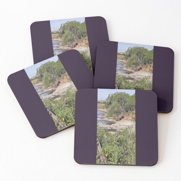 Item preview, Elephants in the Mara River designed and sold by annenambiro.