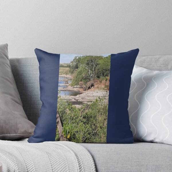 Item preview, Elephants in the Mara River designed and sold by annenambiro.