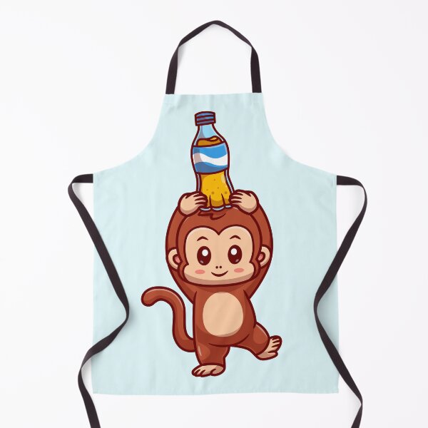 Item preview, Cute Monkey Holding Soda Cartoon Vector Icon designed and sold by hjian8219.