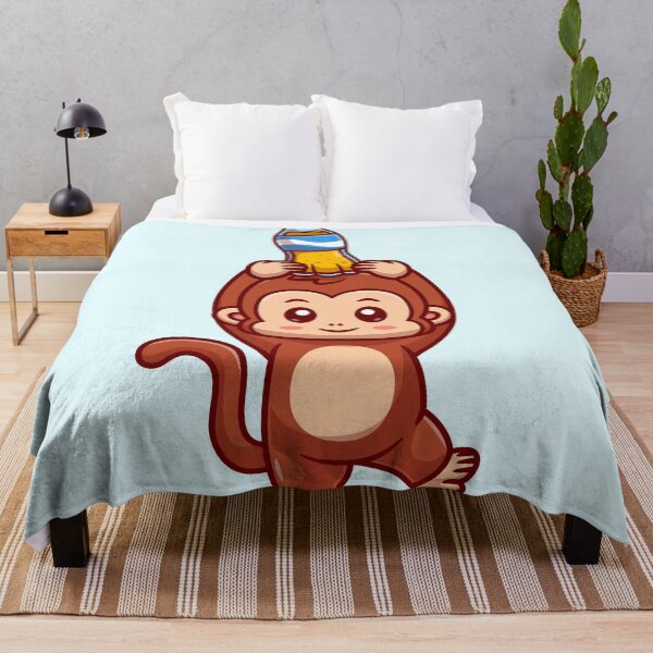 Item preview, Cute Monkey Holding Soda Cartoon Vector Icon designed and sold by hjian8219.