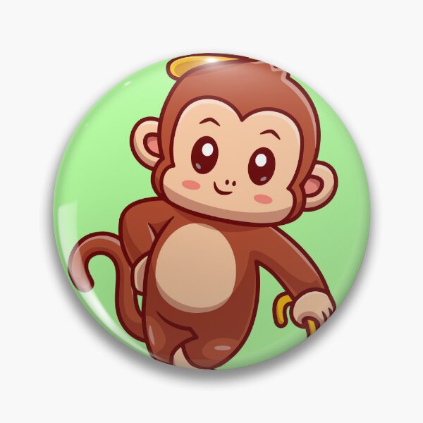 Item preview, Cute Monkey Business Holding Stick Cartoon Vector Icon designed and sold by hjian8219.
