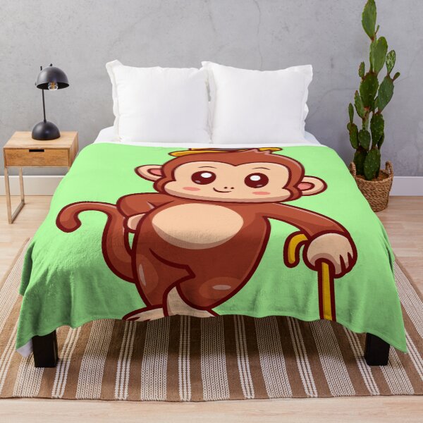 Item preview, Cute Monkey Business Holding Stick Cartoon Vector Icon designed and sold by hjian8219.