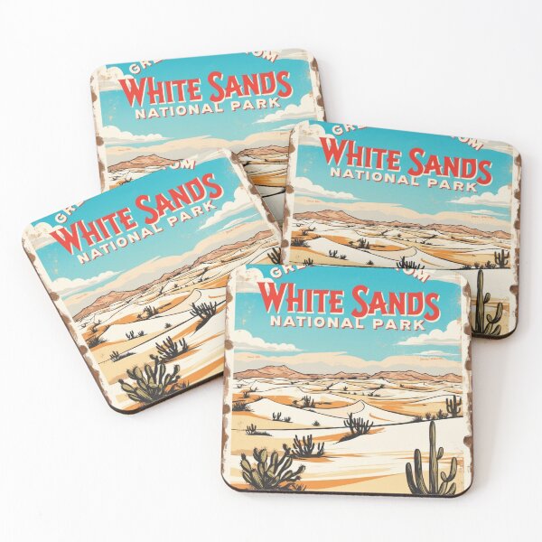 Item preview, White Sands National Park Postcard Vintage Retro Travel Vintage, santa fe, silver city, university of new mexico, high desert,  designed and sold by TravelPostcardGems.