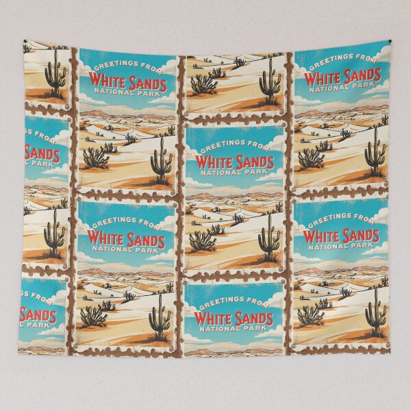 Item preview, White Sands National Park Postcard Vintage Retro Travel Vintage, santa fe, silver city, university of new mexico, high desert,  designed and sold by TravelPostcardGems.