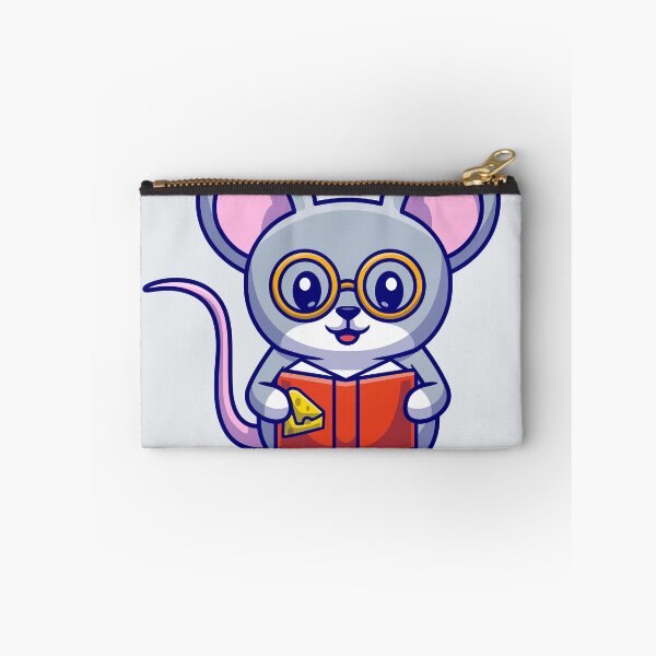 Item preview, Cute Mouse Reading Cheese Book Cartoon Vector Icon designed and sold by hjian8219.