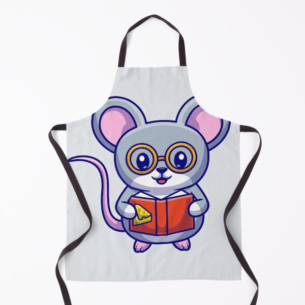 Item preview, Cute Mouse Reading Cheese Book Cartoon Vector Icon designed and sold by hjian8219.