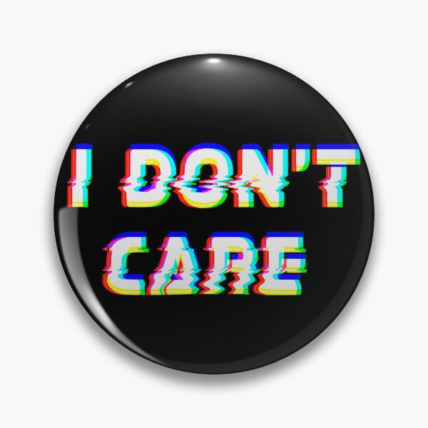 Item preview, I don't care - Optical illusion designed and sold by LoFi-OG.