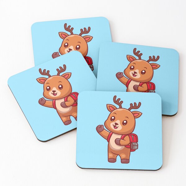 Item preview, Cute Deer Student Going to School Cartoon Vector Icon designed and sold by hjian8219.
