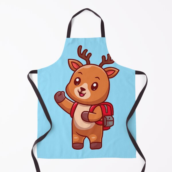 Item preview, Cute Deer Student Going to School Cartoon Vector Icon designed and sold by hjian8219.