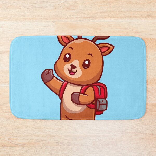 Item preview, Cute Deer Student Going to School Cartoon Vector Icon designed and sold by hjian8219.