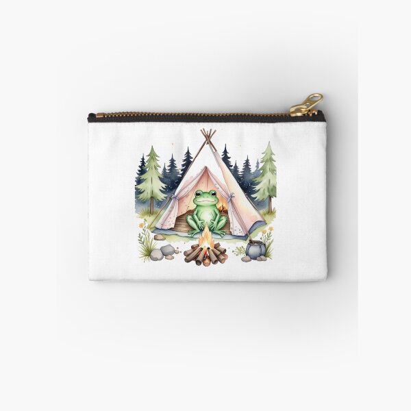 Item preview, Camping Froggy Cute Mountain Frog Respect The Locals Nature Aesthetic designed and sold by PatriciART Studio.