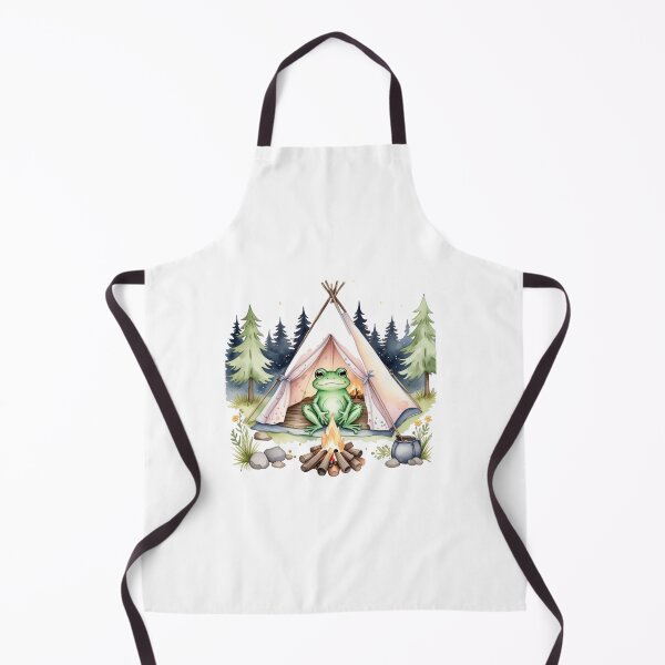 Item preview, Camping Froggy Cute Mountain Frog Respect The Locals Nature Aesthetic designed and sold by PatriciART Studio.