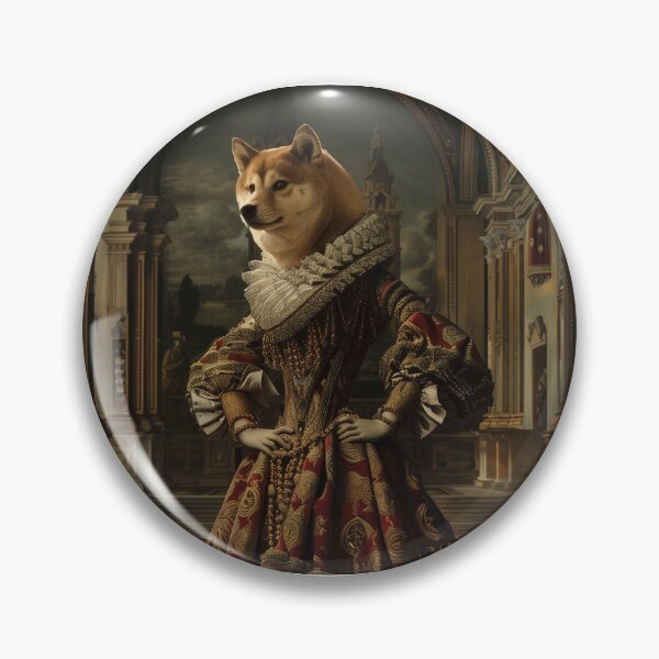 Item preview, Regal Canine: A Shiba Inu's Renaissance designed and sold by Chaotic Cuties.