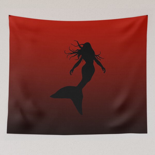 Item preview, Mythical Mermaid Silhouette Under the Sea Art 1 of 4 designed and sold by Beachy.