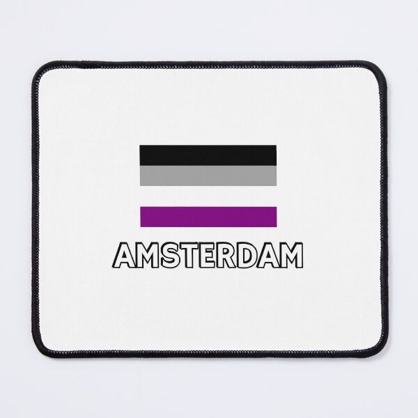 Item preview, Asexuality Pride Flag Amsterdam designed and sold by Inspirationmotivation.