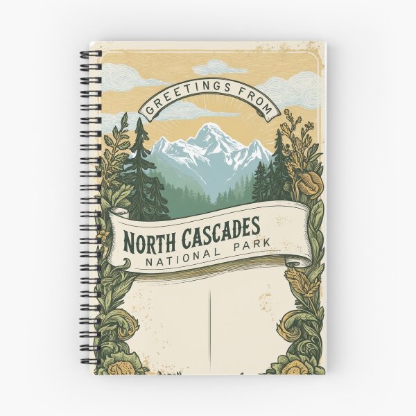 Item preview, North Cascades National Park Postcard Vintage Retro Travel Vintage designed and sold by TravelPostcardGems.