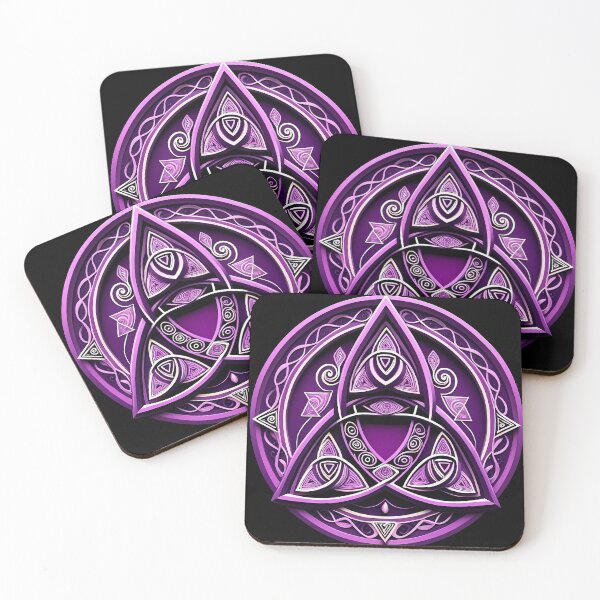 Item preview, Purple Celtic Triquetra - Transmutation # 2 designed and sold by Second Draft Visuals.