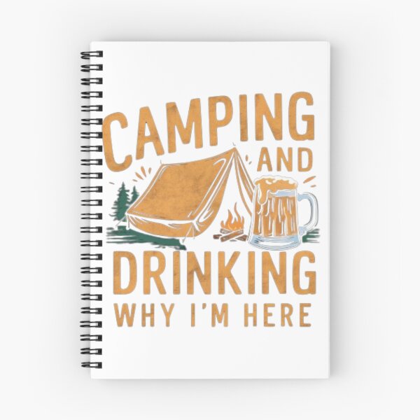 Item preview,  Camping and Drinking Shirt Camping and Beer Why I'm Here designed and sold by SztylishDesigns.