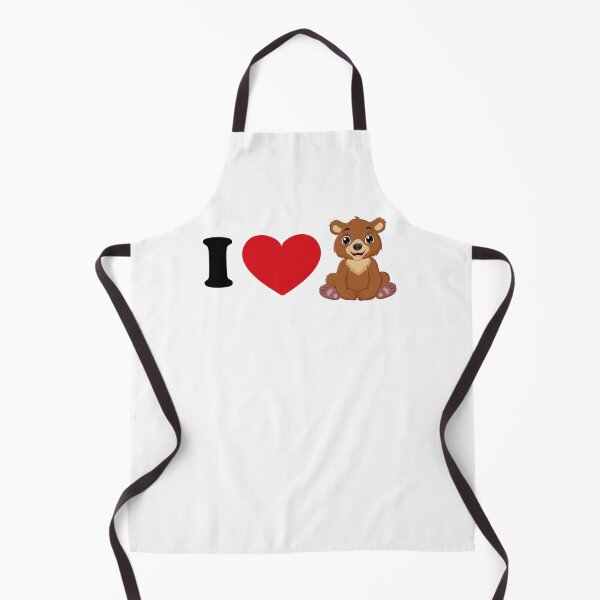 Item preview, I love bear - with a cute bear art designed and sold by EmeraldeaArt.