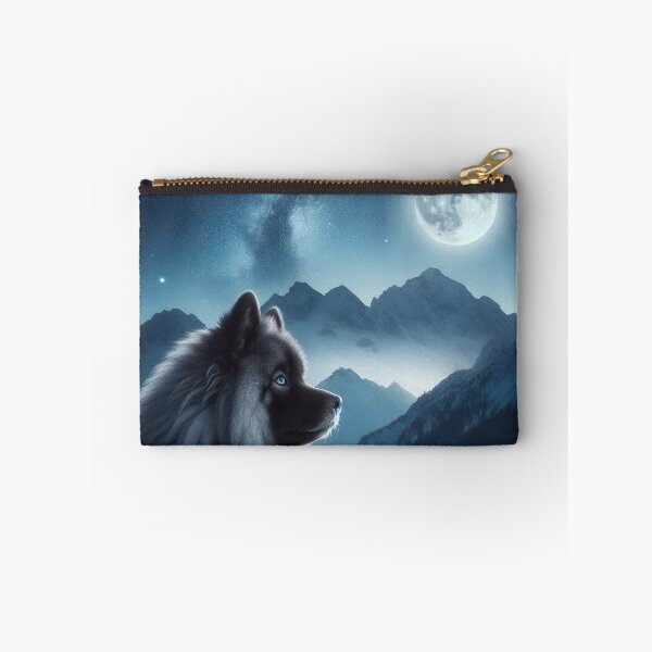 Item preview, Keeshond's Moonlit Reverie - Majestic Winter Night Scene designed and sold by Woof-n-Wear.