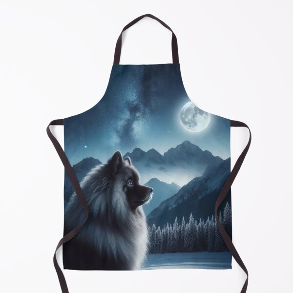Item preview, Keeshond's Moonlit Reverie - Majestic Winter Night Scene designed and sold by Woof-n-Wear.