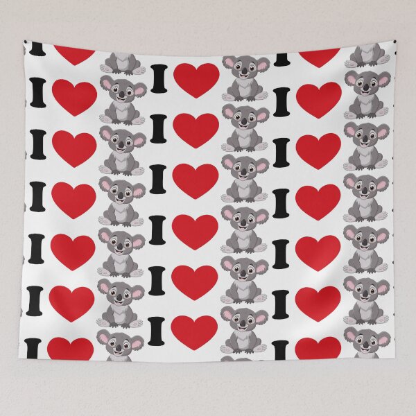 Item preview, I love koala - with a cute koala bear art designed and sold by EmeraldeaArt.