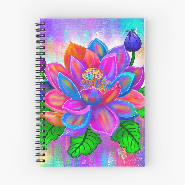 Item preview, Colorful lotus designed and sold by MrsJinxy.