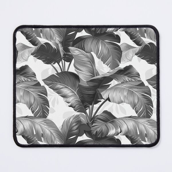 Item preview, Black & white leaves designed and sold by PatternCabinet-.
