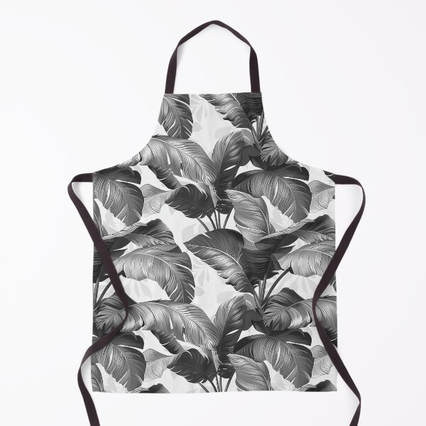 Item preview, Black & white leaves designed and sold by PatternCabinet-.