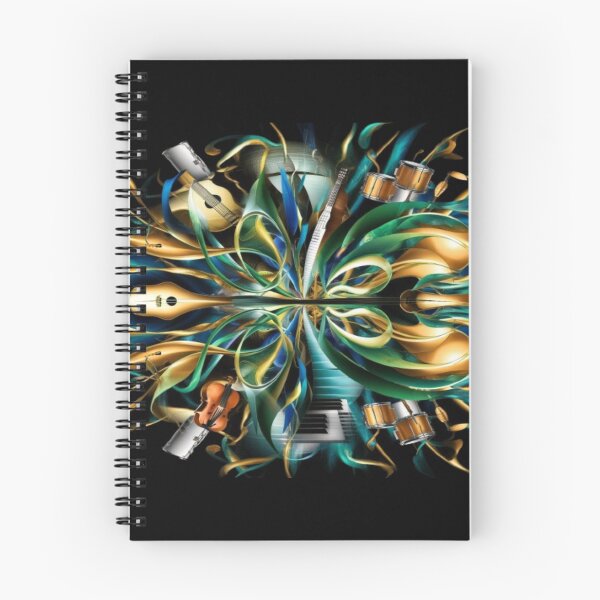 Item preview, Abstract Musical Notes and Instruments designed and sold by Midnight Veil Designs.