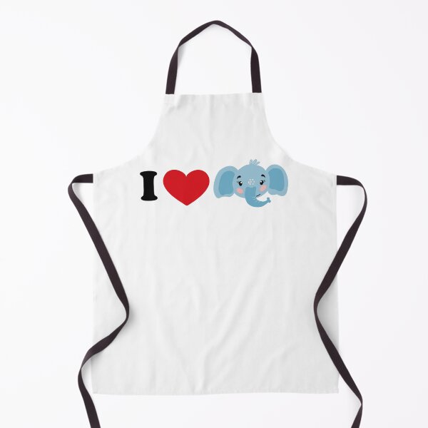 Item preview, I love elephant - with a blue cute elephant art designed and sold by EmeraldeaArt.