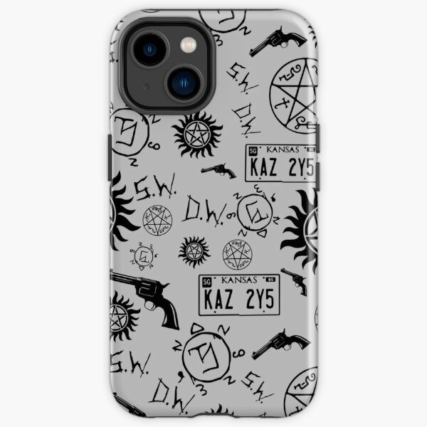 Supernatural Sam and Dean Black Rubber Phone Case Cover for iPhone Samsung  Huawei 