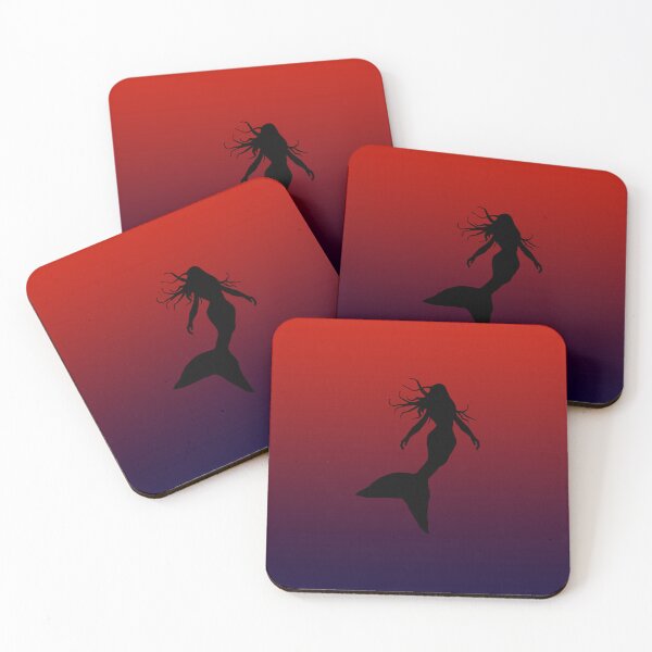 Item preview, Mythical Mermaid Silhouette Under the Sea Art 2 of 4 designed and sold by Beachy.
