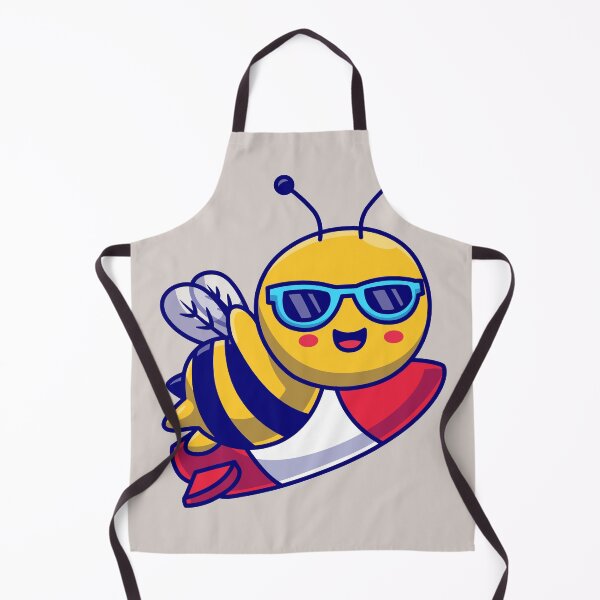 Item preview, Cute Honey Bee Flying with Rocket Cartoon Vector Icon designed and sold by hjian8219.