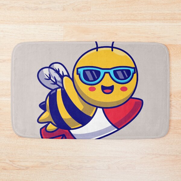 Item preview, Cute Honey Bee Flying with Rocket Cartoon Vector Icon designed and sold by hjian8219.