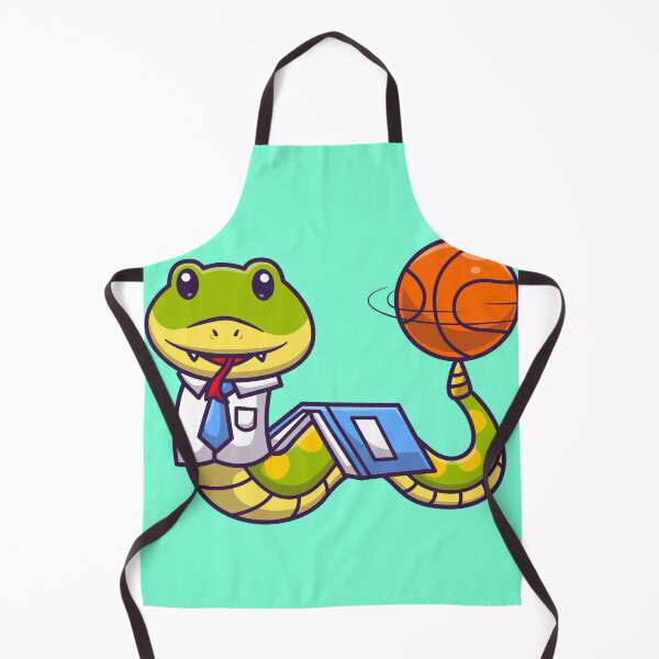 Item preview, Cute Snake Student Spinning Basketball Cartoon Vector Icon designed and sold by hjian8219.