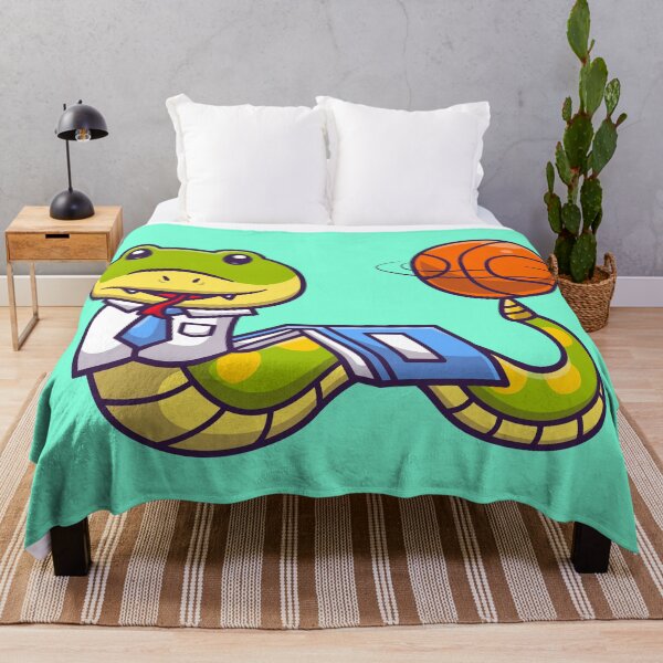 Item preview, Cute Snake Student Spinning Basketball Cartoon Vector Icon designed and sold by hjian8219.