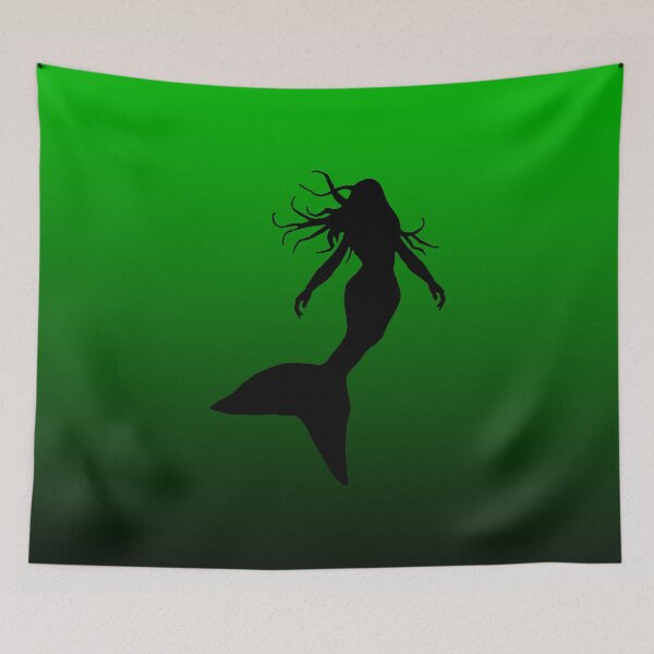 Item preview, Mythical Mermaid Silhouette Under the Sea Art 3 of 4 designed and sold by Beachy.