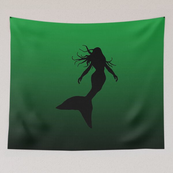 Item preview, Mythical Mermaid Silhouette Under the Sea Art 4 of 4 designed and sold by Beachy.