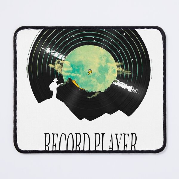 Item preview, Record Player vintage T-Shirt designed and sold by Purple Eggplant Art ⭐⭐⭐⭐.